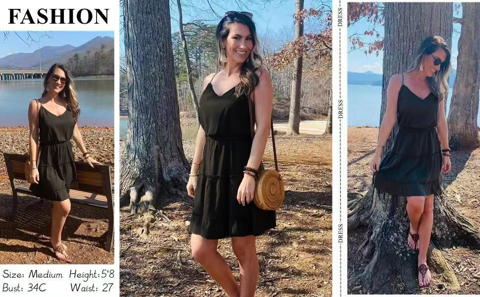 black ruffle dress