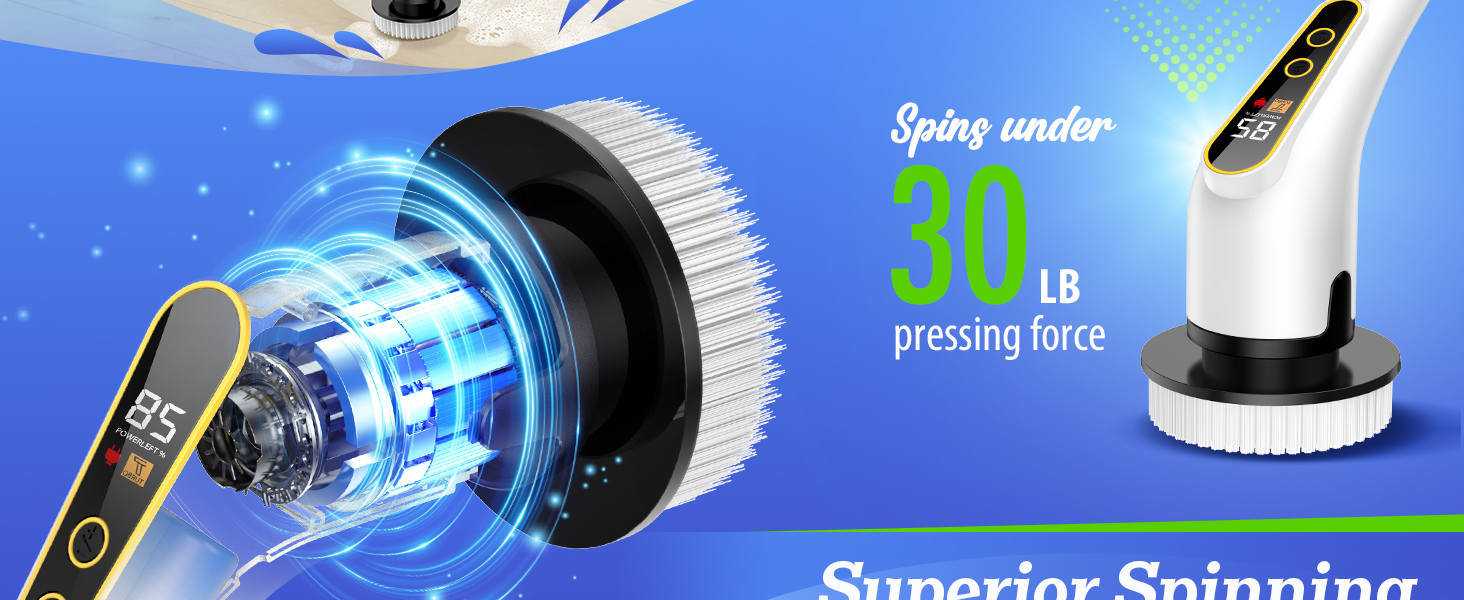 electric spin scrubber motor