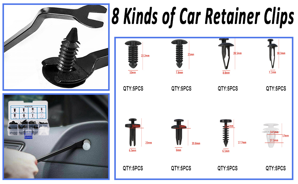 AUTODECO Car Trim Removal Tool Kit 55pcs Auto Trim