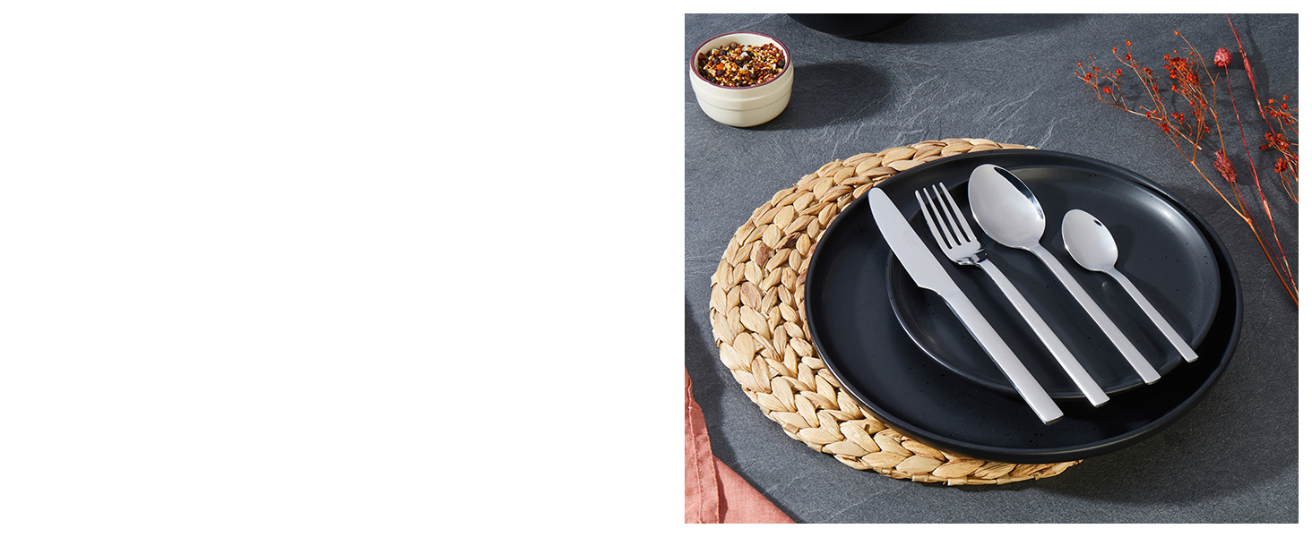 place mat with cutlery set