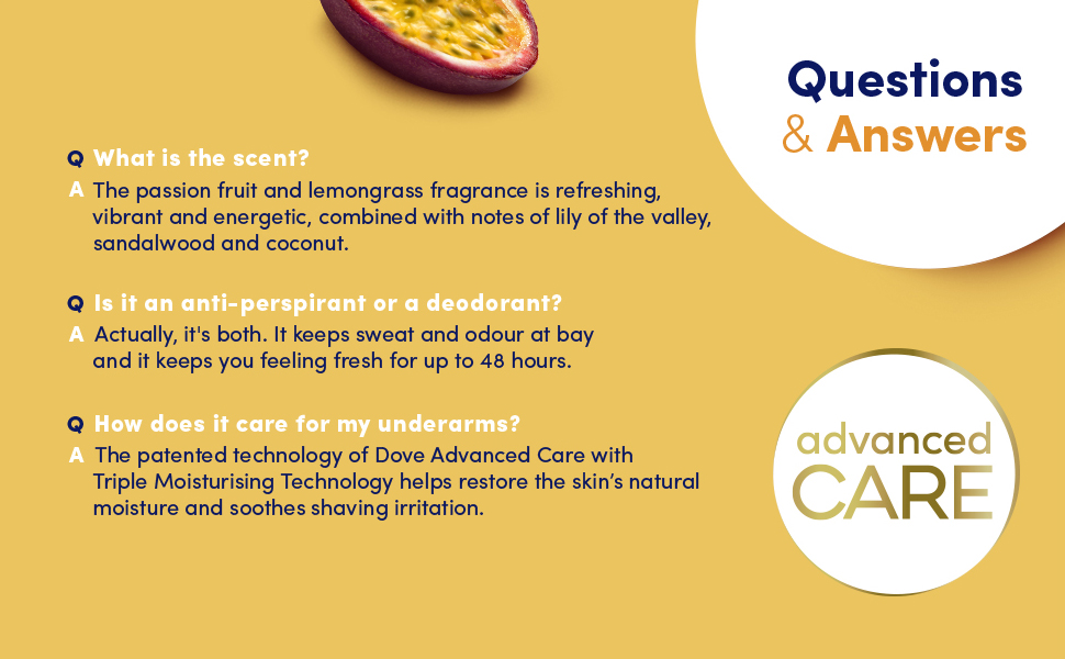 Keeps sweat & odour at bay for 48 hours, refreshing scent, helps restore skin's natural moisture