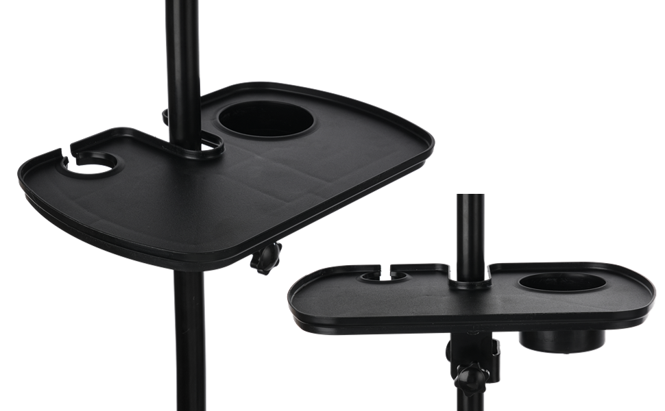 Anjetan Microphone Stand Tray, Universal Mic Stand ClampOn