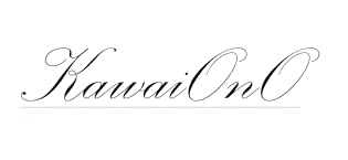 Our logo KawaiOnO in script