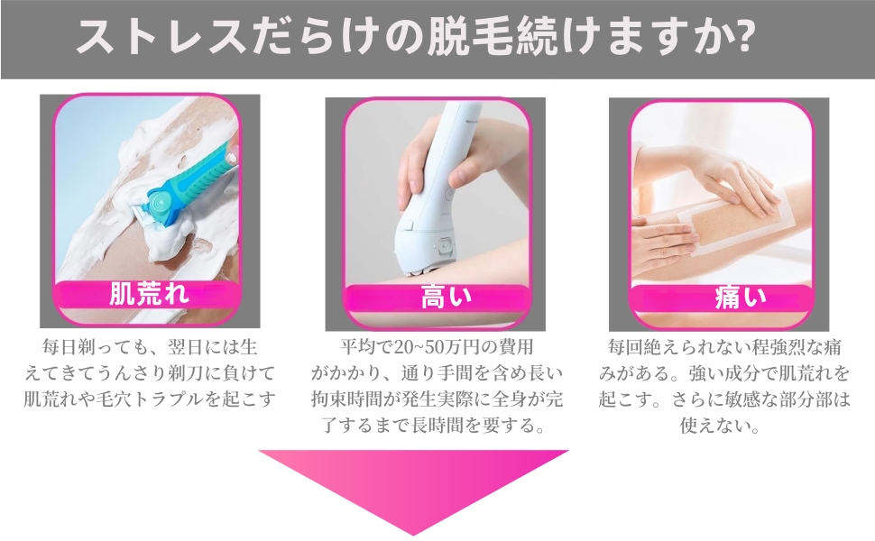 Amazon.co.jp: 無痛脱毛器【2025業界新傑作】水晶魔法除毛＆角質