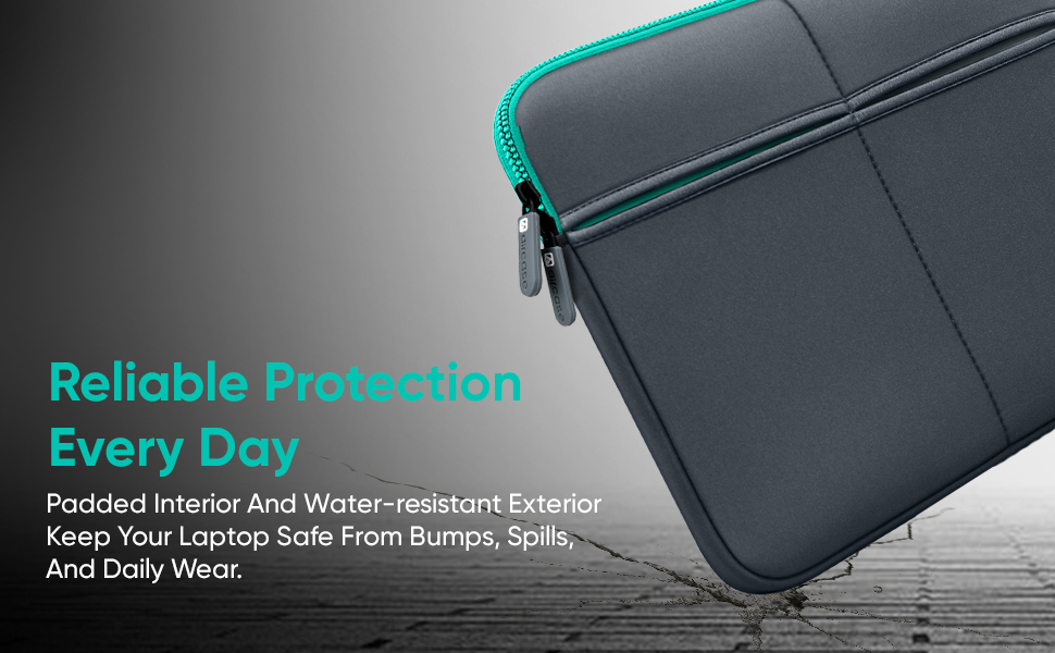 AirCase Premium Laptop Bag with 6 Pockets fits Upto 15.6" Laptop/MacBook, Wrinkle Free, Padded, Waterproof Light Neoprene case Cover Sleeve Pouch, for Men & Women, Grey- 6 Months Warranty 49 Laptop Bag