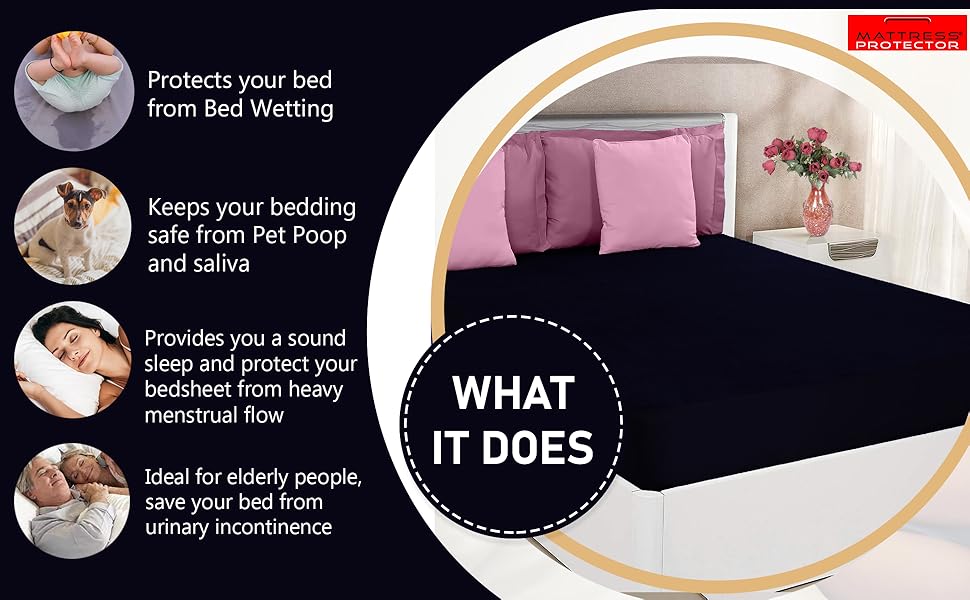 mattress topper protector, thick mattress protector, mattress cover sheet, black mattress cover