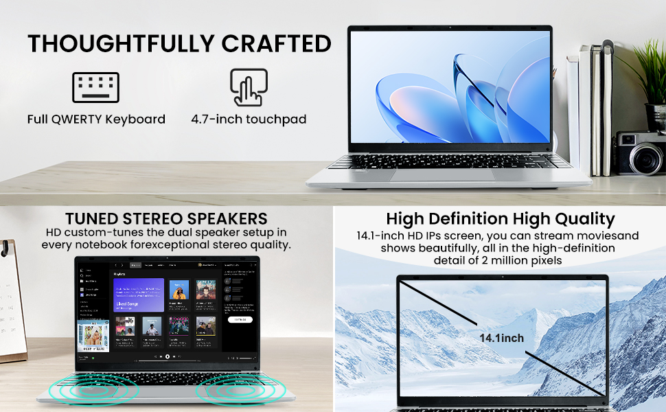 mini laptop 10 inch gray