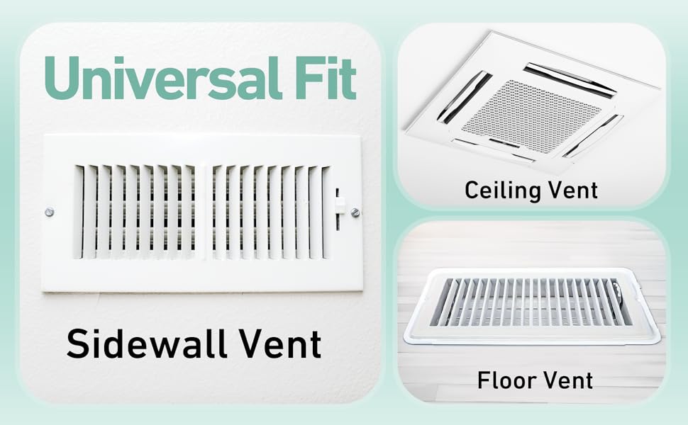 universal fit sidewall register floor vent cieling vent