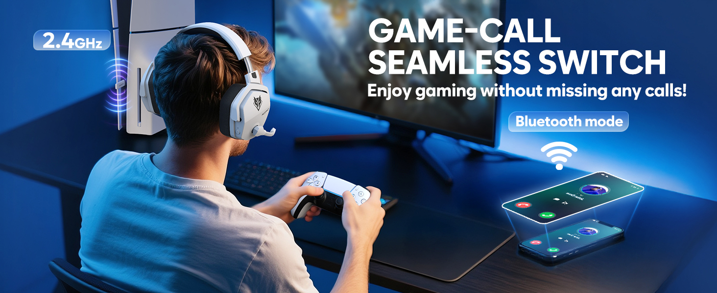 NUBWO G06 Dual Wireless Gaming Headset