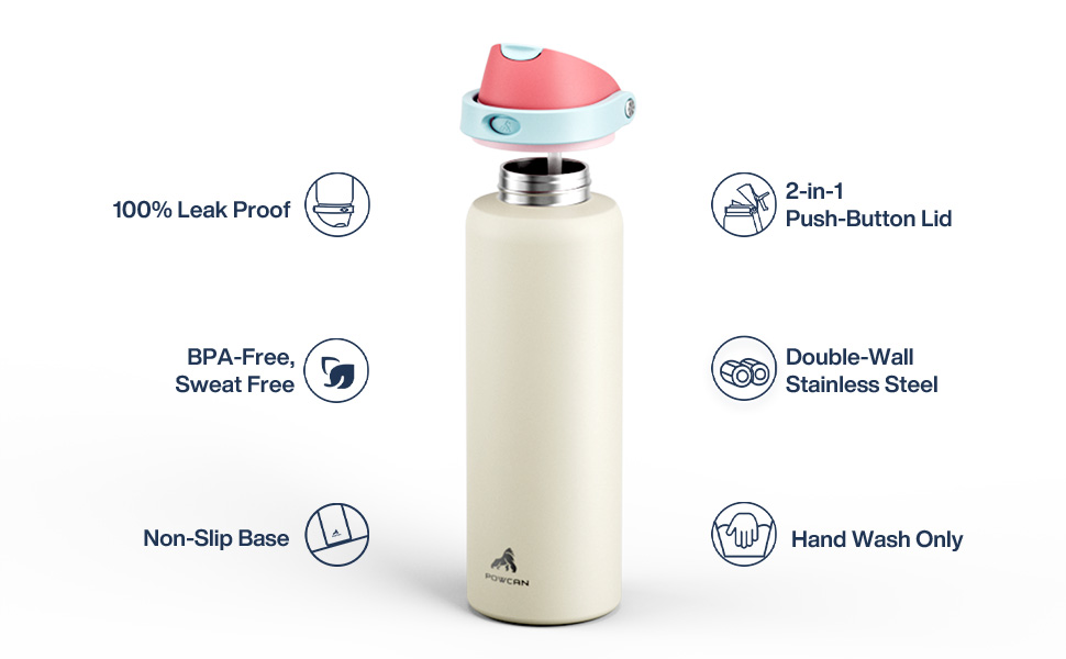 100% Leak Proof Cupholder Friendly(24oz only) / BPA-Free