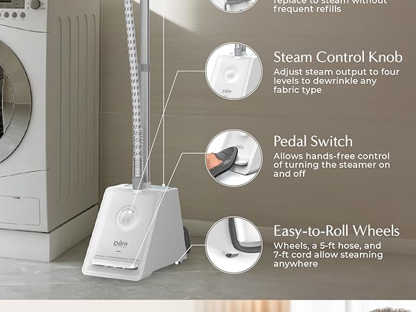fabric steamer, pure enrichment, versatile fabric steamer, steamer for all garments and wrinkles