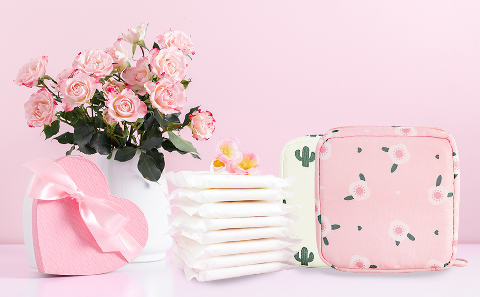 Sanitary Towel Holder，Period Bag Sanitary Napkin Storage Bag Sanitary