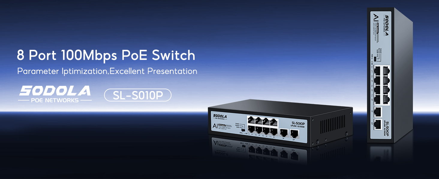 8 port poe Switch