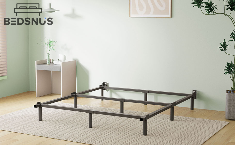 Bedsnus Full Size Bed Frame, 7 Inch Metal Basics Bed Frame