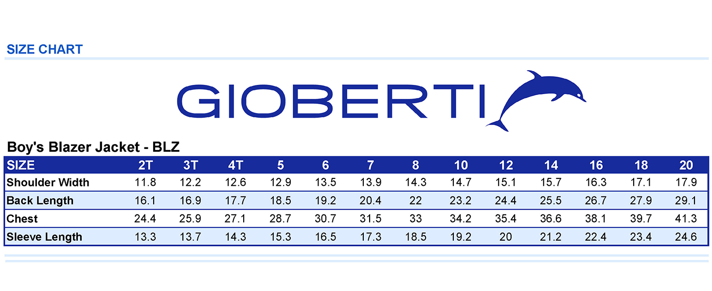 Gioberti Kids and Boys Formal Blazer Jacket