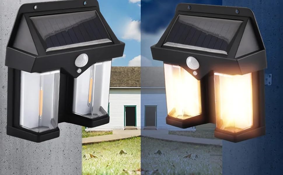 solar light outdoor waterproof automatic off on without motion sensor