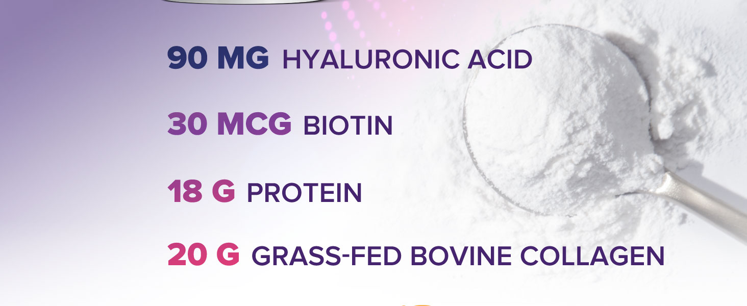 Collagen Peptides unflavored supplement featuring hydrolyzed collagen peptides from grass-fed cows