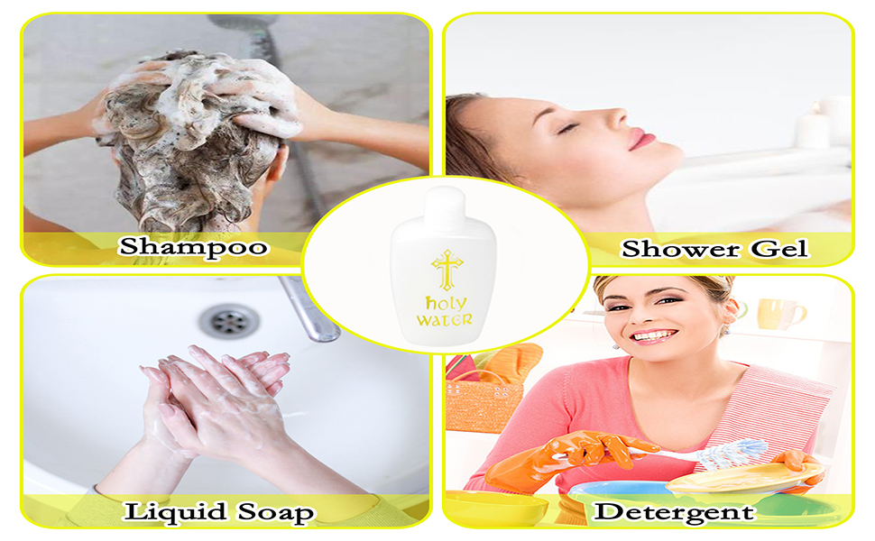 BolianOvi 5Pcs Holy Water Bottles Holy Water Empty Containers 60ml Holy Water