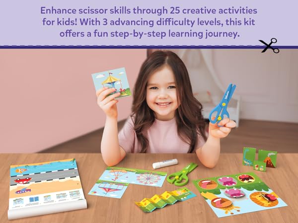 25 creative craft activities in kit with 3 levels of fun learning journey