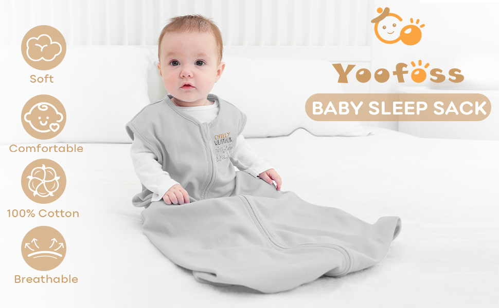 Yoofoss Baby Sleep Sack 1824 Months Baby Wearable Blanket