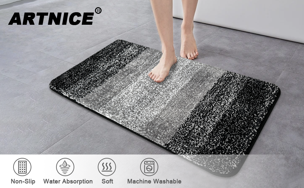 Artnice Super Absorbent NonSlip Mat One Pieces,Soft