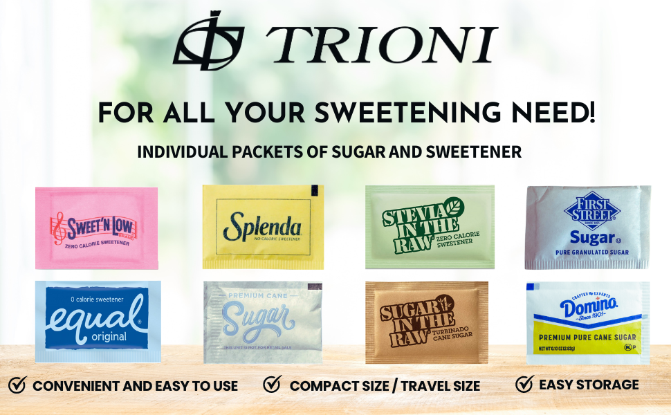 Individual Sugar Packets For Coffee 425 counts of