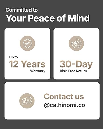 your satisfaction, our commitment. up to 12 years coverage. find out more at ca.hinomi.co