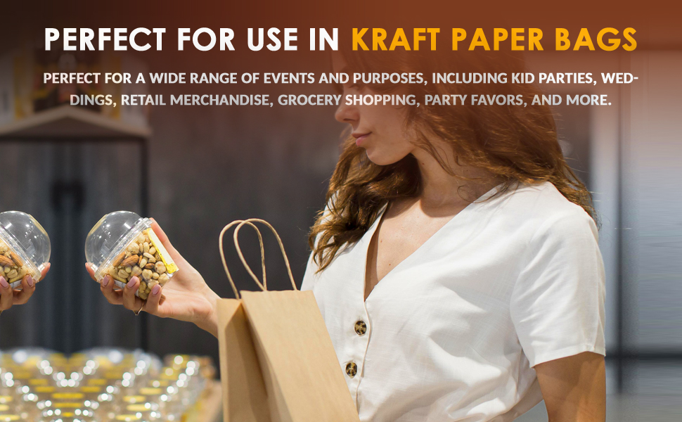 4 Pack Extra Large Kraft Paper Bags