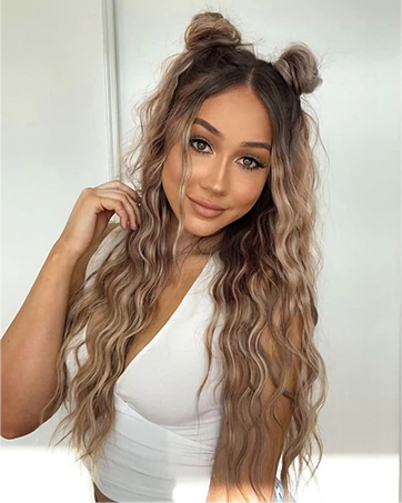 long wavy hair wigs