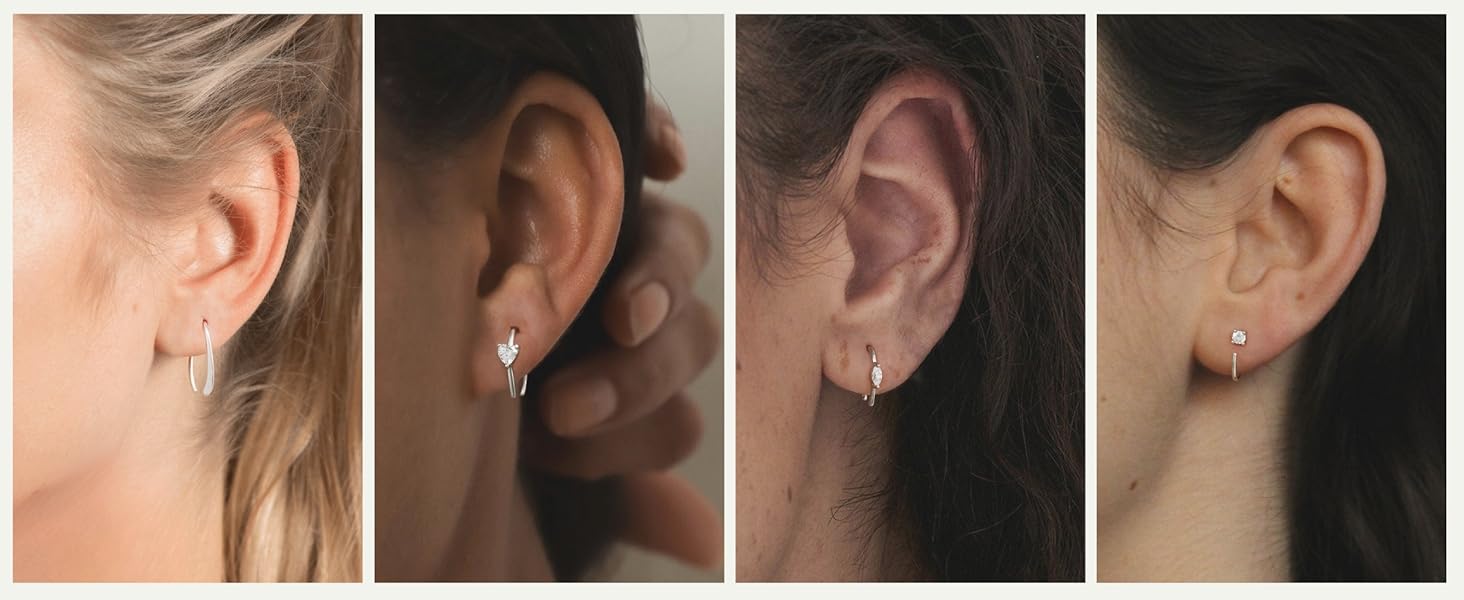 threader hoop earring