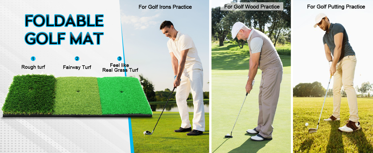 foldable golf mat