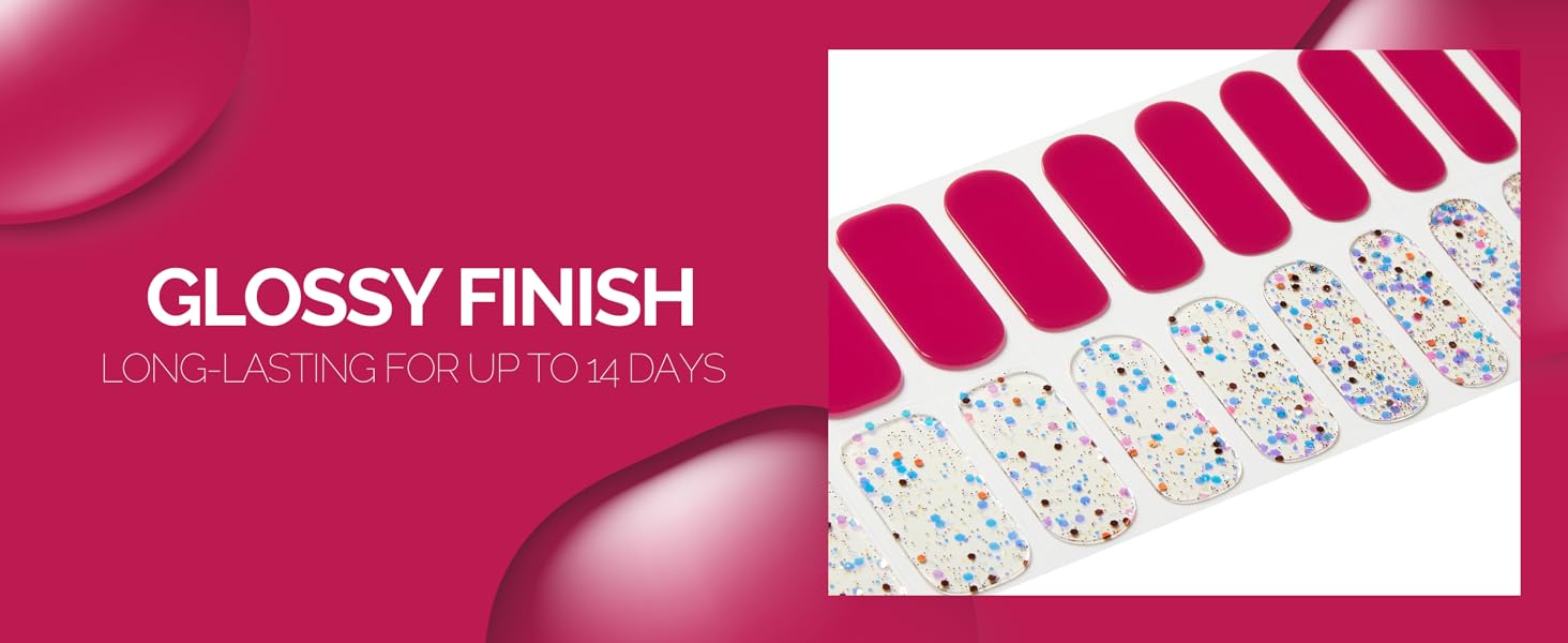 NAILOG Semi cured gel nail strips A+365
