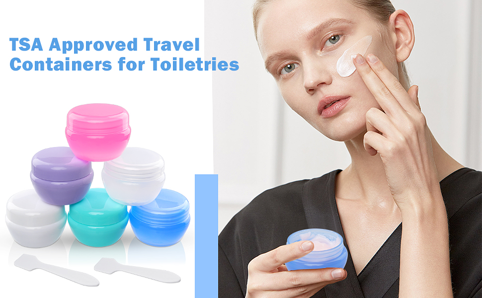 Cosywell Small Travel Containers Plastic Travel Jars for