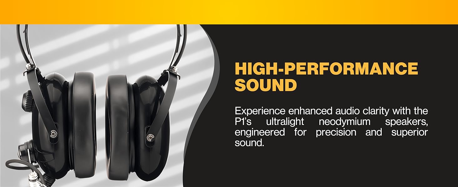 Kore aviation headsets offers superior passive noise attenuation with a 24dB NRR.