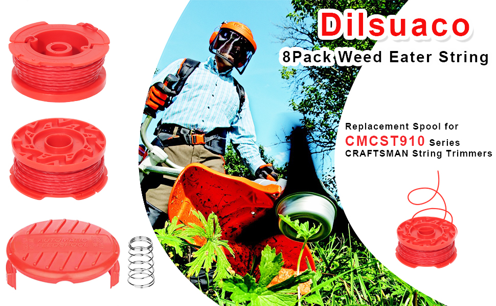 Dilsuaco CMZST080 CMZST0803 8pcs String Trimmer Line(0.08