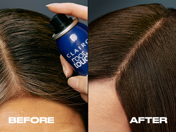 Clairol Root Touchup Spray 2+1 Blend cover gray roots and add volume
