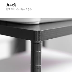 【サイズ:56×46×68cm_色:ブラック】SONGMICS プリンタ台 プリ SONGMICS プリンタ台 プリンタラック キャスター付き プリンター