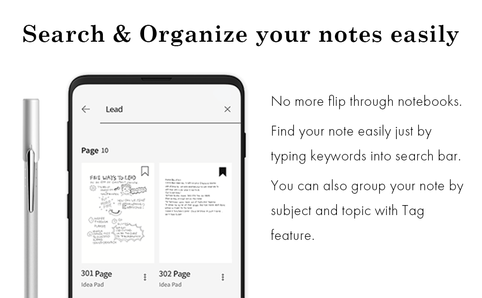 search and orgaznied your notes easily