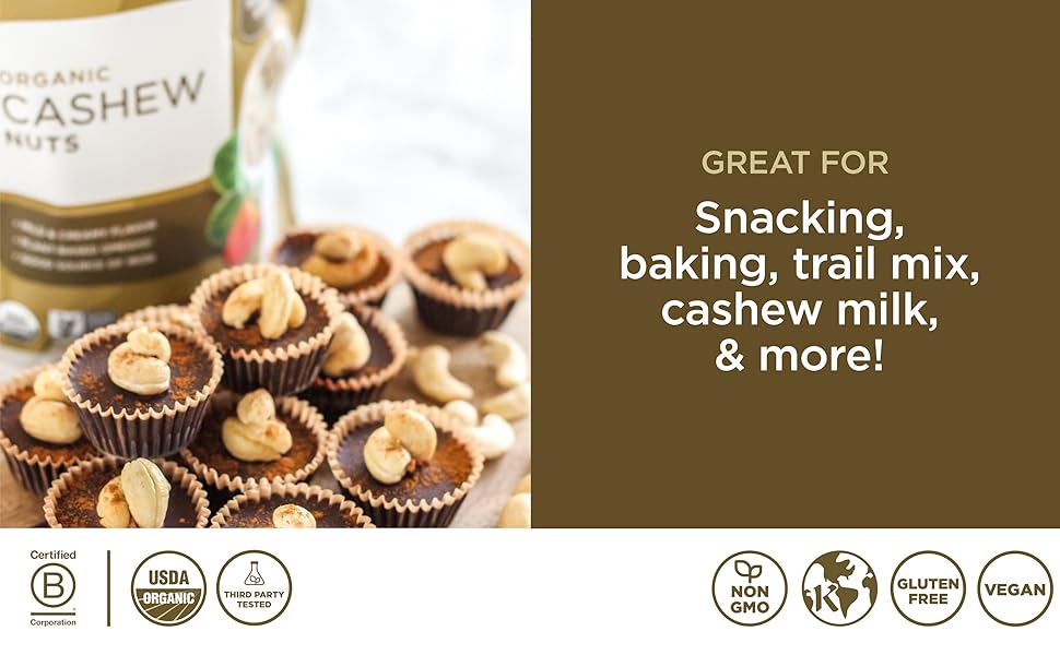 Great for snacking, baking, trail mix, and more