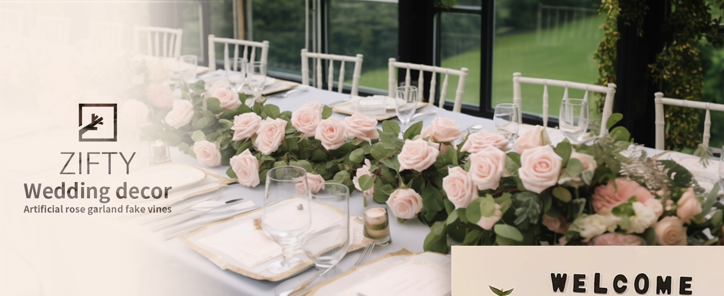 pink flower garland