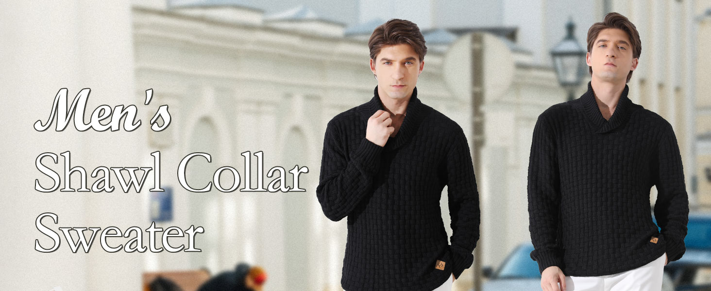 HYPESTFIT Mens Knitted Sweater Crew Neck Warm Long Sleeve Pullover Textured Ribbed Edge Top 8 1