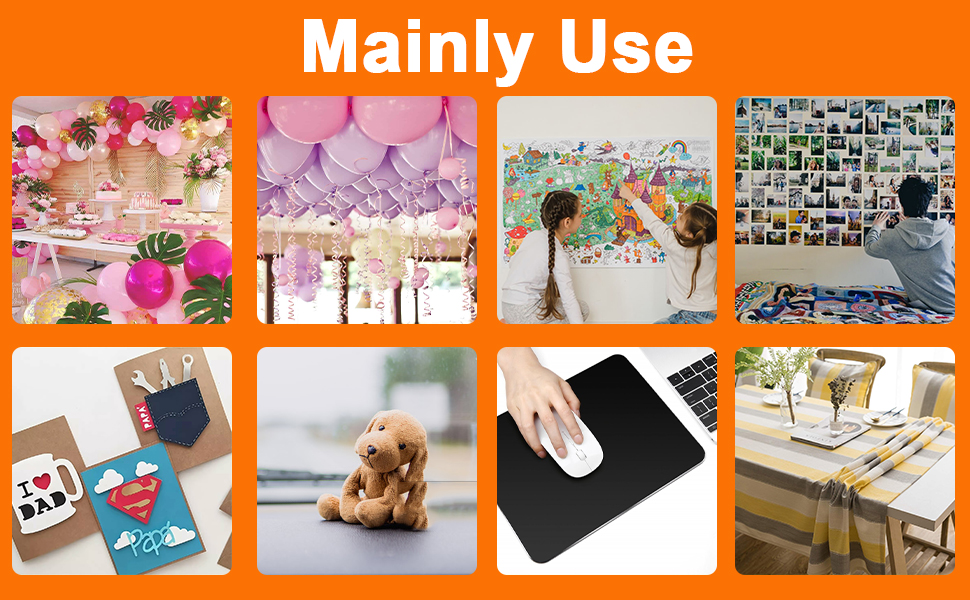 KAIHENG 96PCS Double Sided Tape for Wall, Picture Hanging Strips, Mounting Tape, Heavy Duty