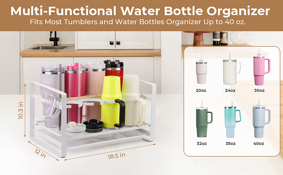 water bottle storage