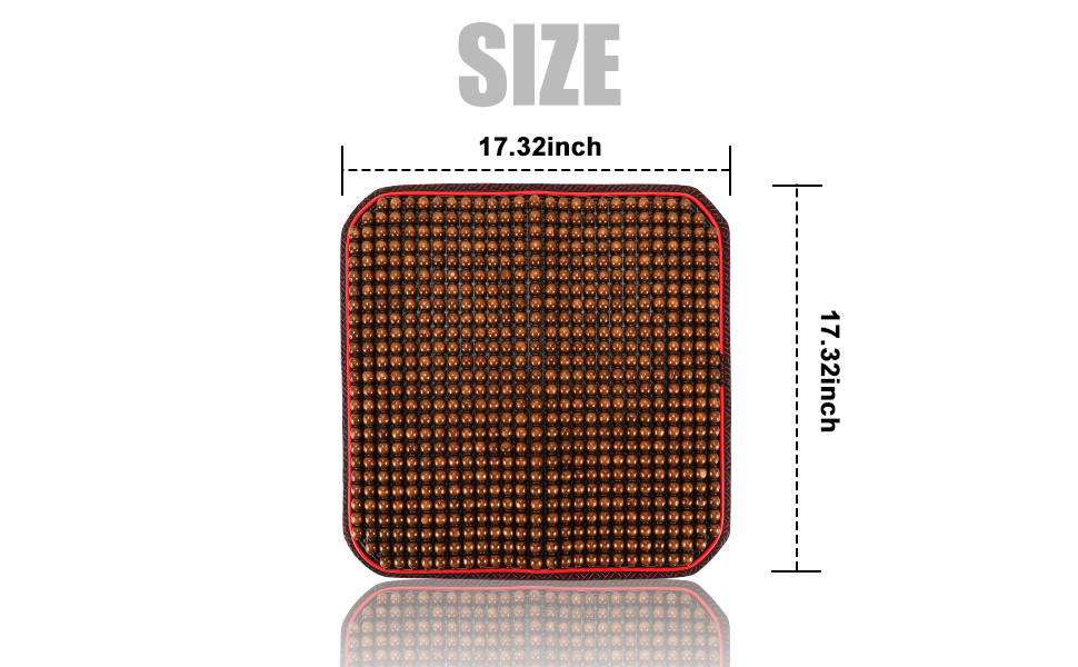 Winunite Breathable Wooden Bead Seat Cushions Car Massaging