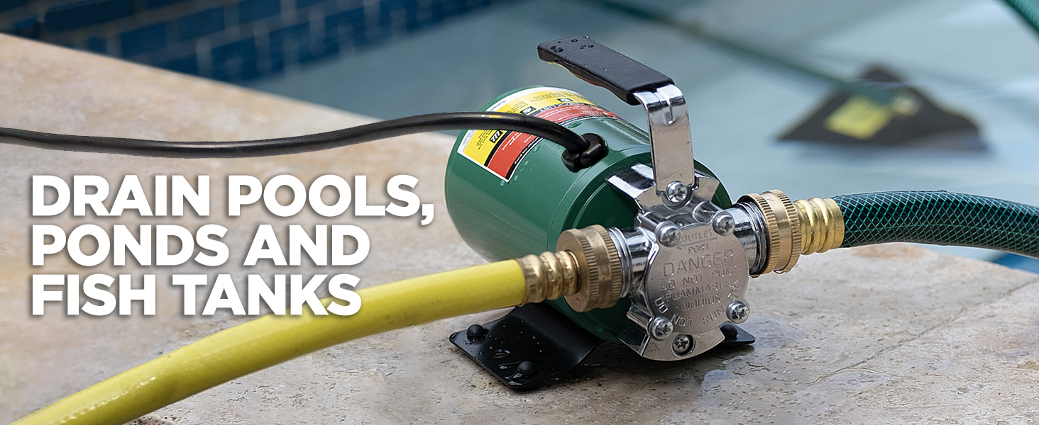 SumpMarine Water Transfer Pump, 115V 330 Gallon Per Hour Portable