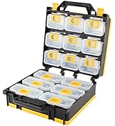 MichaelPro MP014034 Tool Box, Removable Compartment Tool Organizer, Patented Carrying Case for Sc...