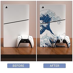 PlayVital Autocollant pour ps5 Slim Console Digital Edition Sticker Skin