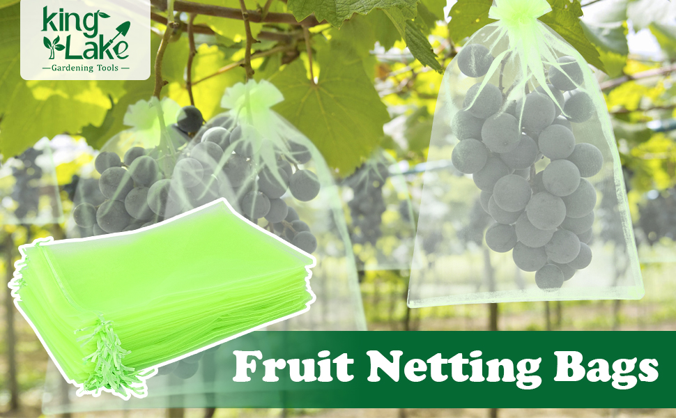 KINGLAKE 50 Pcs Fruit Protection Bags8x12 Inch Fruit Cover