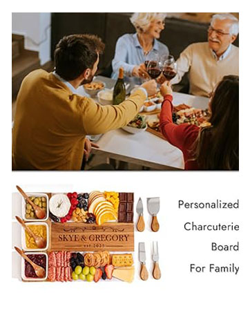 Personalized Charcuterie Board For Family