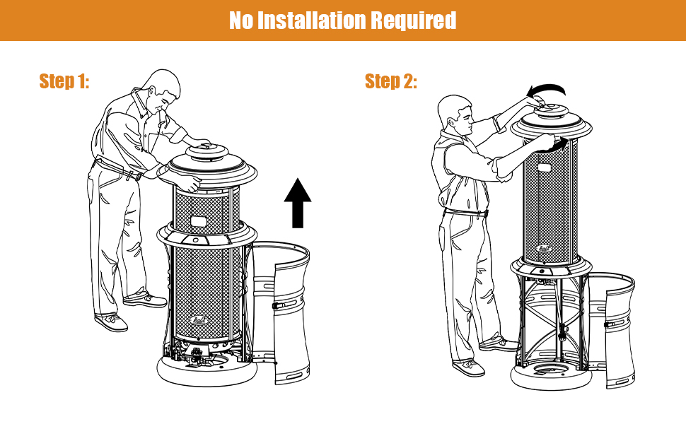 Propane patio heater